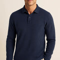 Men's Ultra Comfortable Long Sleeve Polo Shirt